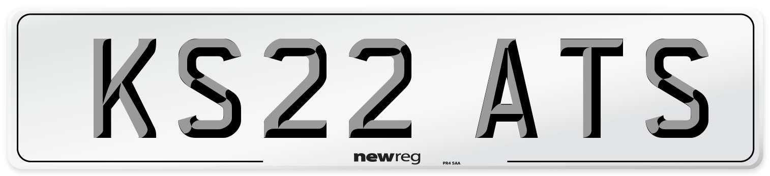 KS22 ATS Number Plate from New Reg